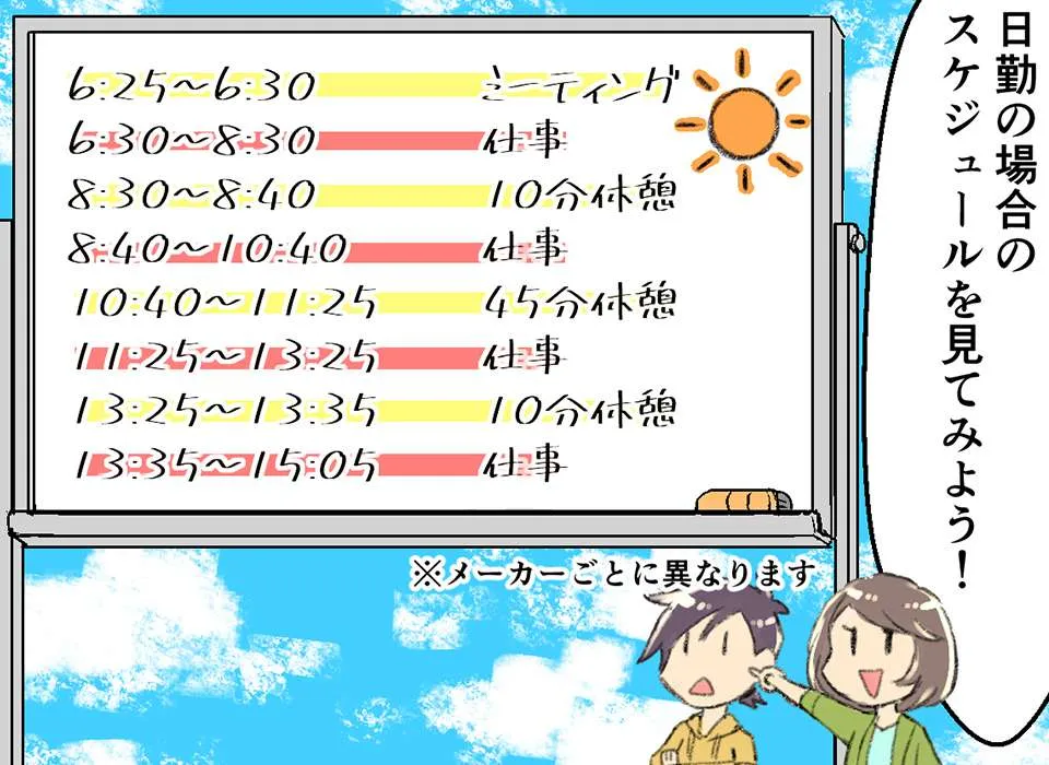 期間工の一日のスケジュールを見てみよう（1）